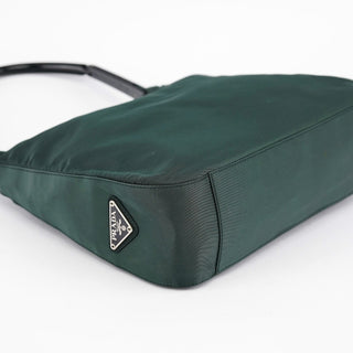 Prada 1998 Green Tessuto Plastic Shoulder Bag