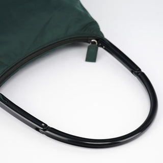 Prada 1998 Green Tessuto Plastic Shoulder Bag