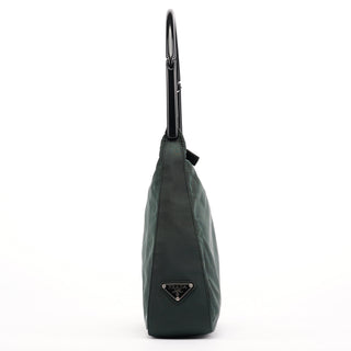 Prada 1998 Green Tessuto Plastic Shoulder Bag