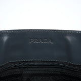 Prada 1998 Vitello Metallo Schultertasche aus grauem Leder