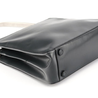 Prada 1998 Grey Vitello Metallo Shoulder Bag