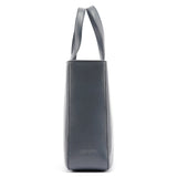 Prada 1998 Slate Grey Calfskin Leather Tote Bag