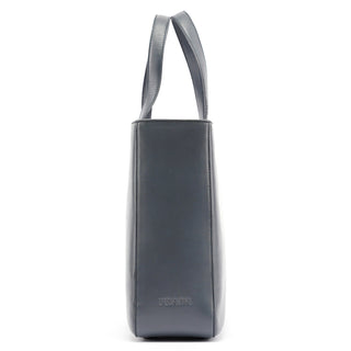 Prada 1998 Slate Grey Calfskin Leather Tote Bag
