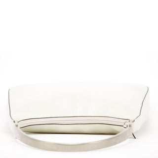 Gucci 1998 Vitello Metallo White Calfskin Shoulder Bag