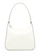 Prada 1998 Vitello Metallo White Calfskin Shoulder Bag