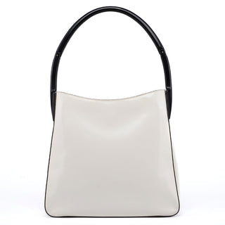 Prada 1998 White Spazzolato Sport Plastic Shoulder Bag