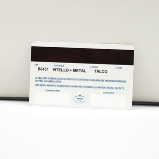 Prada 1998 White Vitello Metal Campaign Shoulder Bag