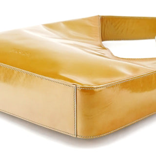 Prada 1998 Yellow Patent Leather Asim Shoulder Bag