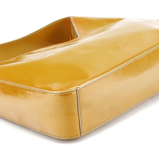 Prada 1998 Yellow Patent Leather Asim Shoulder Bag
