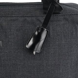 Prada 1999 Anthracite Canvas Keylock Tote Bag