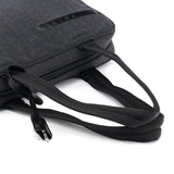 Prada 1999 Anthracite Canvas Keylock Tote Bag