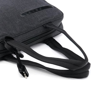 Prada 1999 Anthracite Canvas Keylock Tote Bag