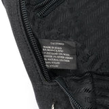 Prada 1999 Anthracite Canvas Keylock Tote Bag