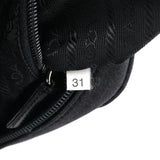 Prada 1999 Anthracite Canvas Keylock Tote Bag