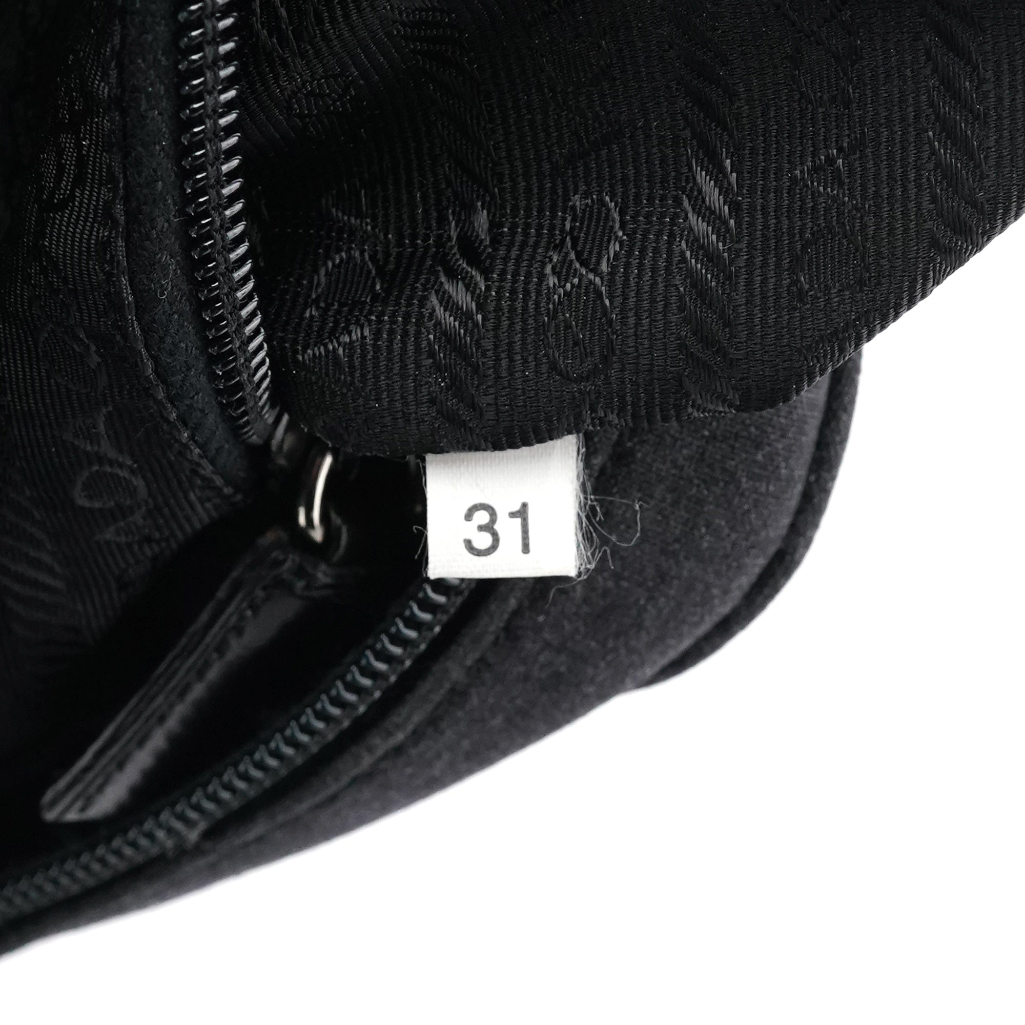 Prada 1999 Anthracite Canvas Keylock Tote Bag