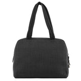 Prada 1999 Anthracite Canvas Keylock Tote Bag