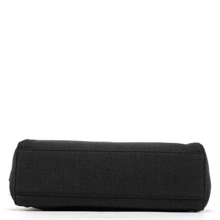 Prada 1999 Anthracite Canvas Keylock Tote Bag
