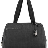 Prada 1999 Anthracite Canvas Keylock Tote Bag