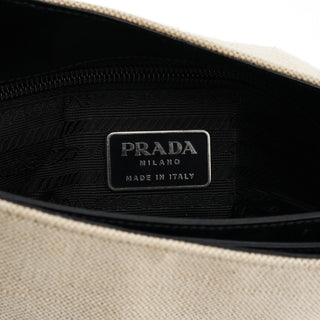 Prada 1999 Beige Canapa Sport Shoulder Bag
