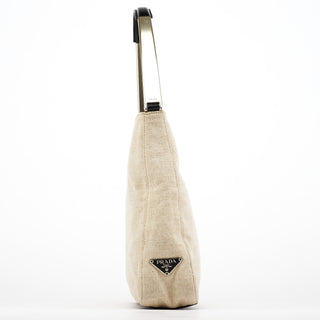 Prada 1999 Beige Canapa Sport Shoulder Bag