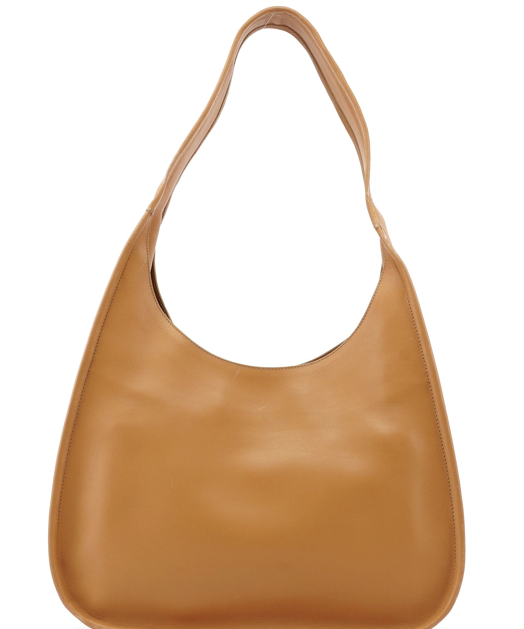 Prada 1999 Beige Vitello Basic Hobo Shoulder Bag