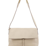 Prada 1999 Sac bandoulière à rabat Vitello en cuir beige