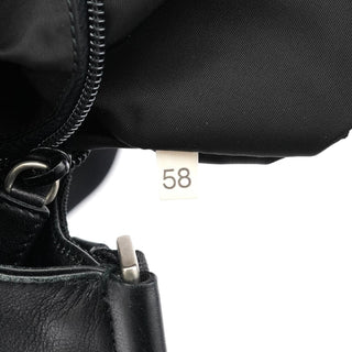Prada 1999 Black Calfskin Crossbody Messenger Bag