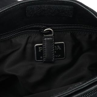 Prada 1999 Black Calfskin Crossbody Messenger Bag
