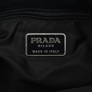 Prada 1999 Black Calfskin Crossbody Messenger Bag