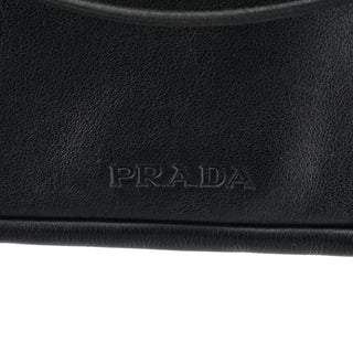 Prada 1999 Black Calfskin Crossbody Messenger Bag
