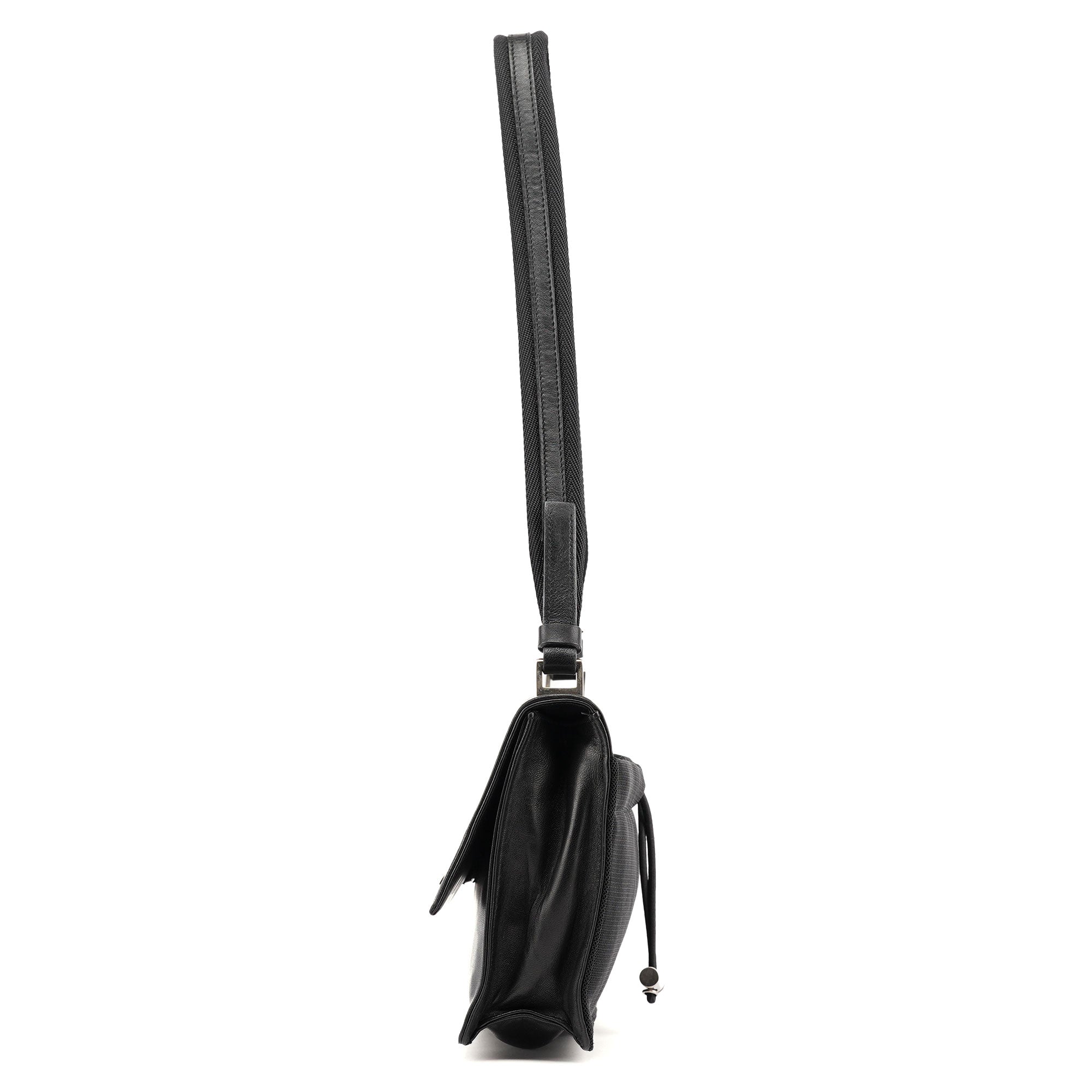 Prada 1999 Black Calfskin Sport Shoulder Bag