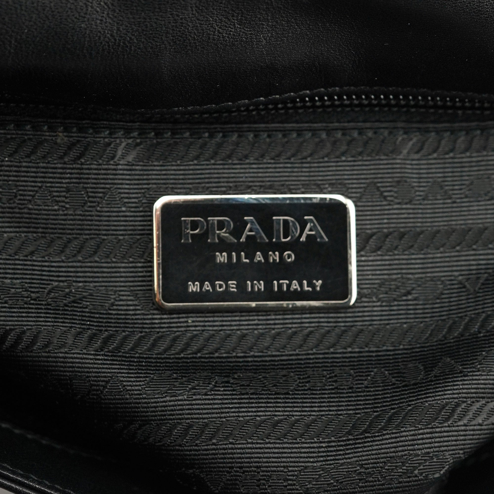 Prada 1999 Black Calfskin Sport Shoulder Bag