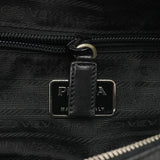 Prada 1999 Black Dark Green Wool Leather Bowling Bag