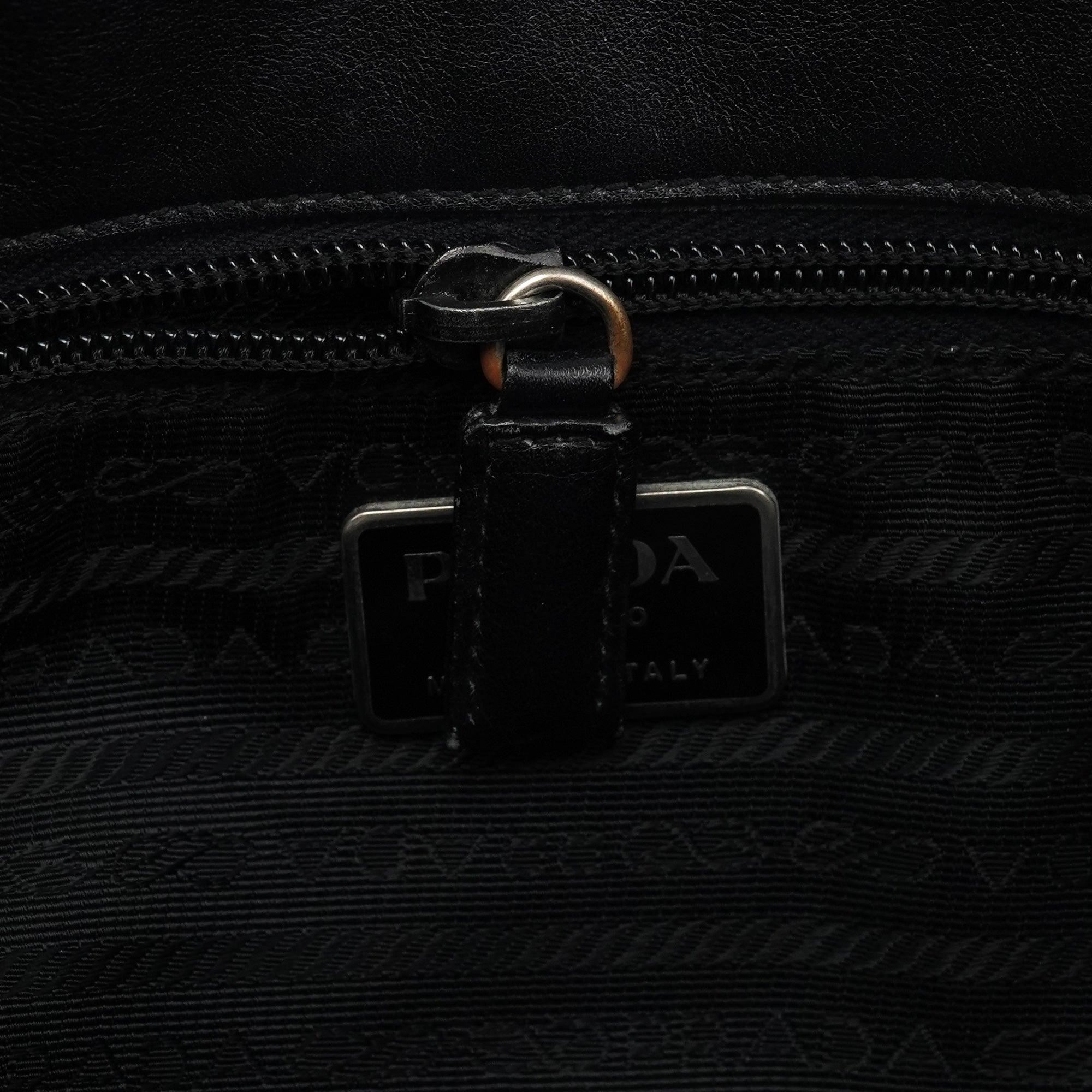 Prada 1999 Black Nylon Mesh Sport Shoulder Bag