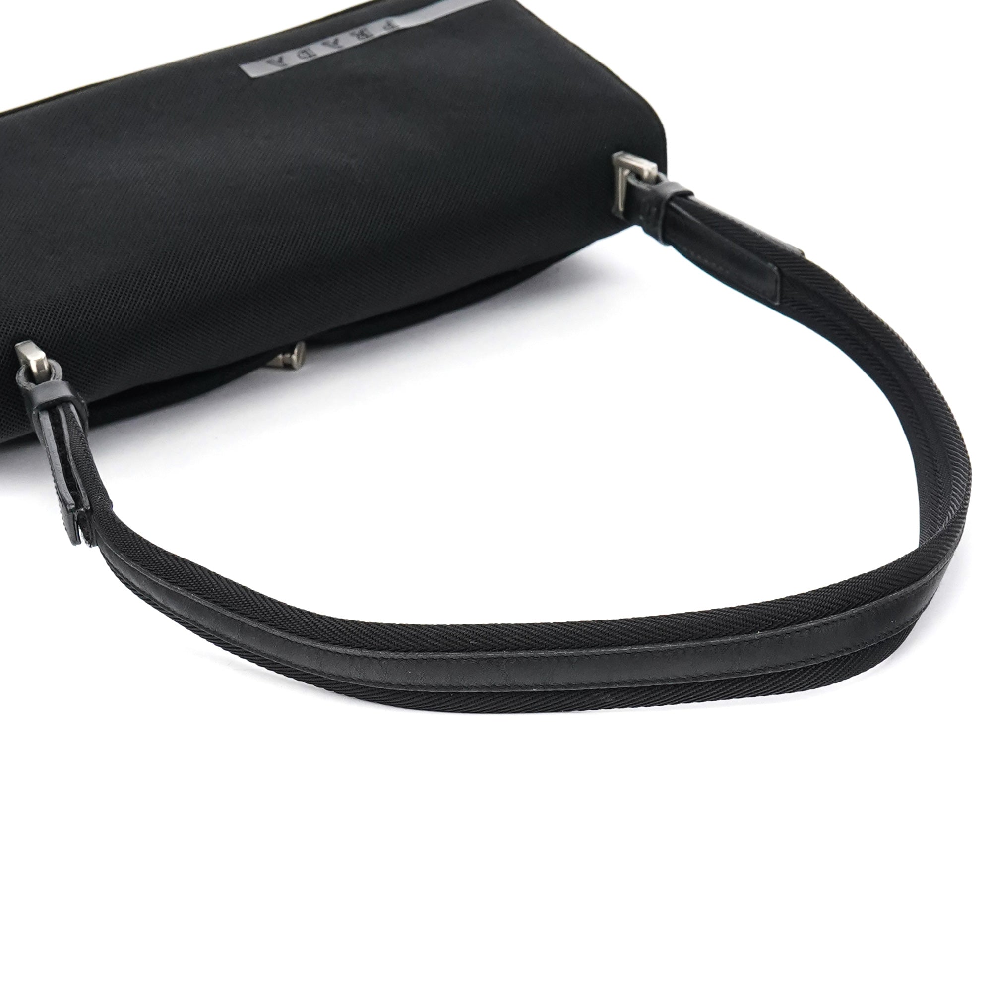Prada 1999 Black Nylon Mesh Sport Shoulder Bag