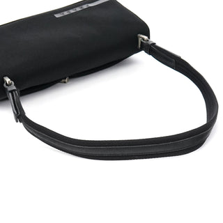 Prada 1999 Black Nylon Mesh Sport Shoulder Bag