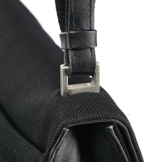 Prada 1999 Black Nylon Mesh Sport Shoulder Bag