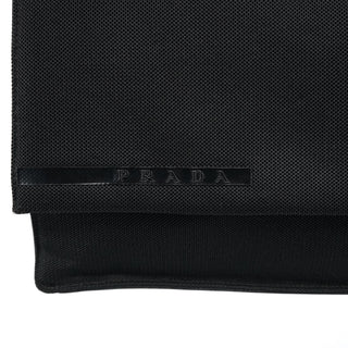 Prada 1999 Black Nylon Mesh Sport Shoulder Bag
