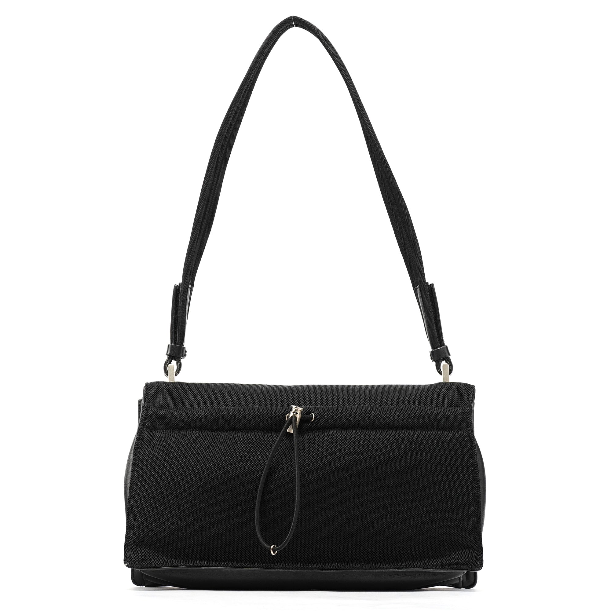 Prada 1999 Black Nylon Mesh Sport Shoulder Bag