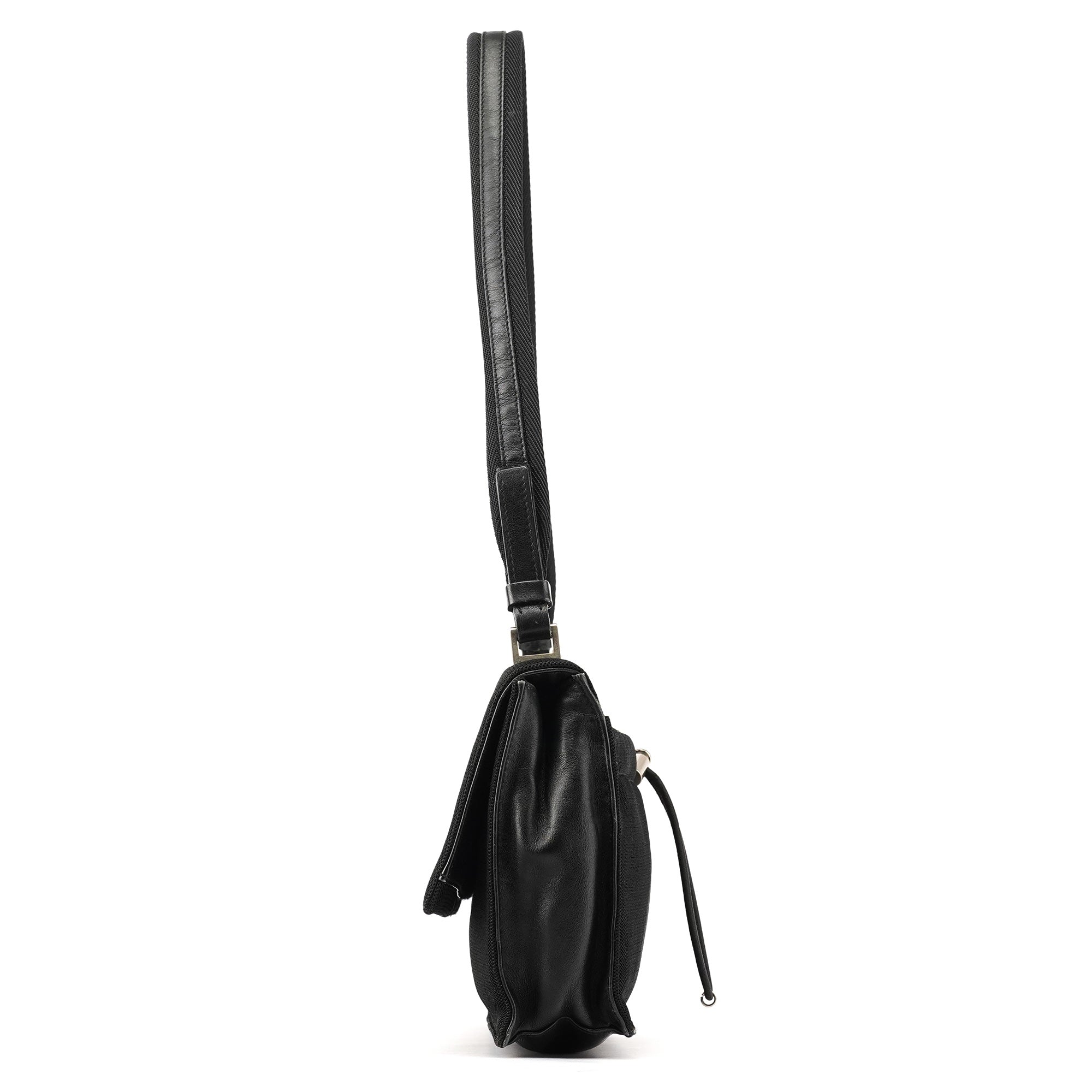 Prada 1999 Black Nylon Mesh Sport Shoulder Bag