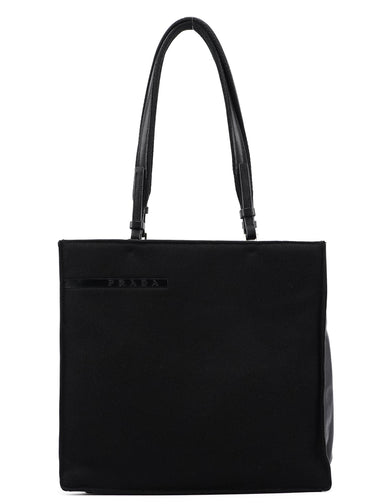 Prada 1999 Black Tessuto Sport Tote Bag