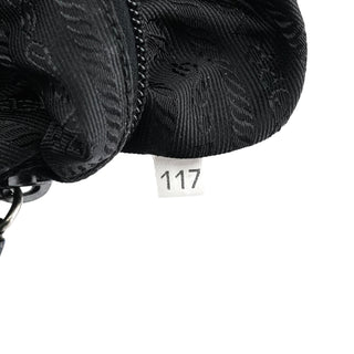 Prada 1999 Black Vitello Metallo Shoulder Bag