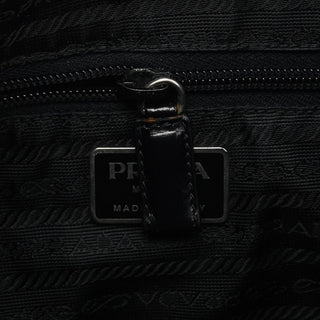 Prada 1999 Black Vitello Metallo Shoulder Bag