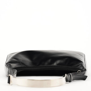 Prada 1999 Black Vitello Metallo Shoulder Bag