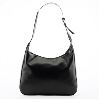 Prada 1999 Black Vitello Metallo Shoulder Bag