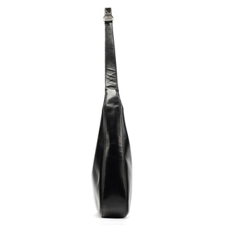 Prada 1999 Black Vitello Metallo Shoulder Bag