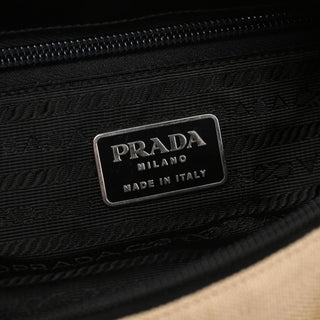 Prada 1999 Canvas Metal Handle Bag