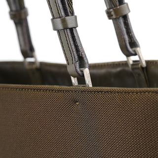 Prada 1999 Green Mesh Sport Tote Bag