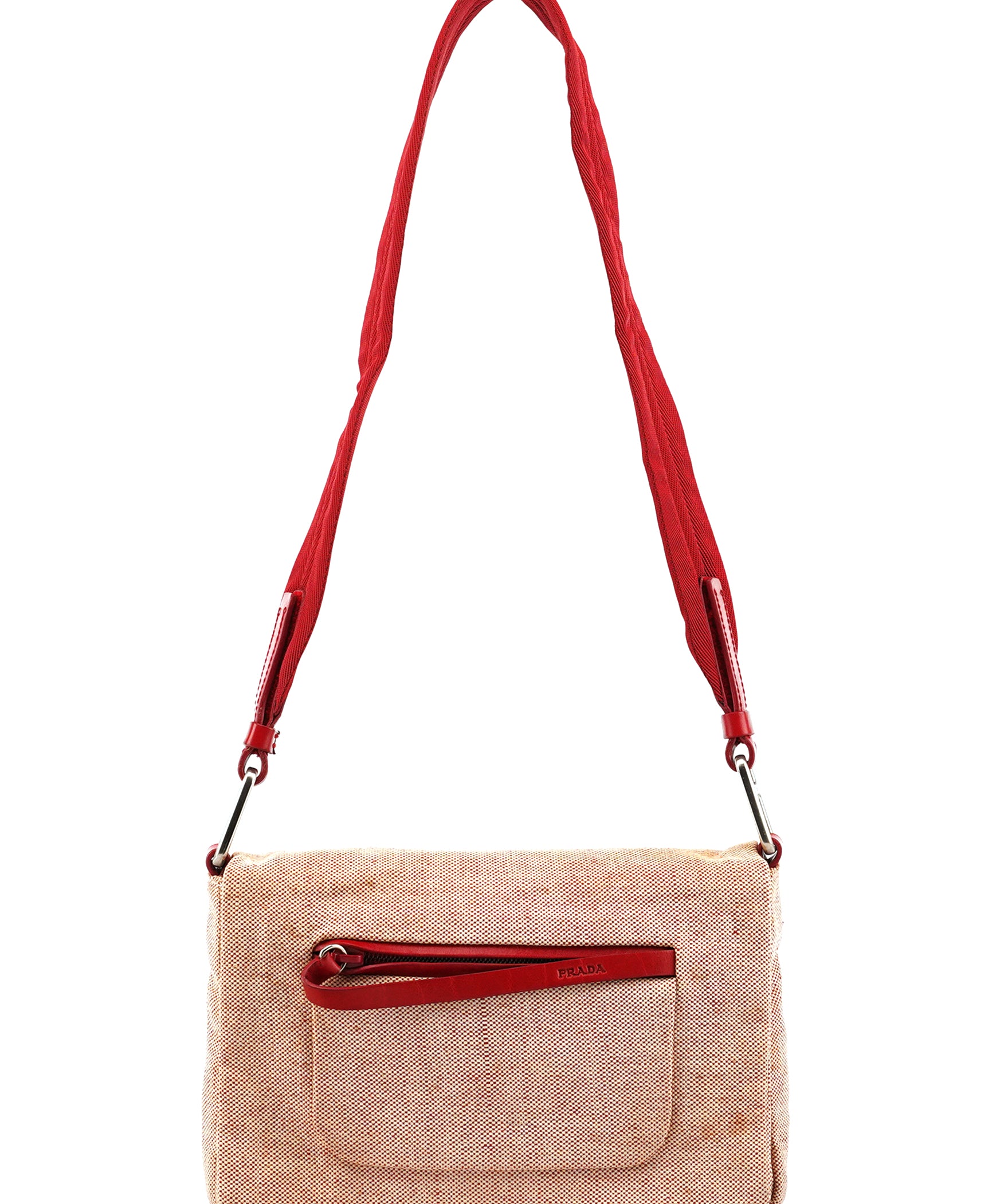 Prada 1999 Pink Canvas Canada Crossbody Bag