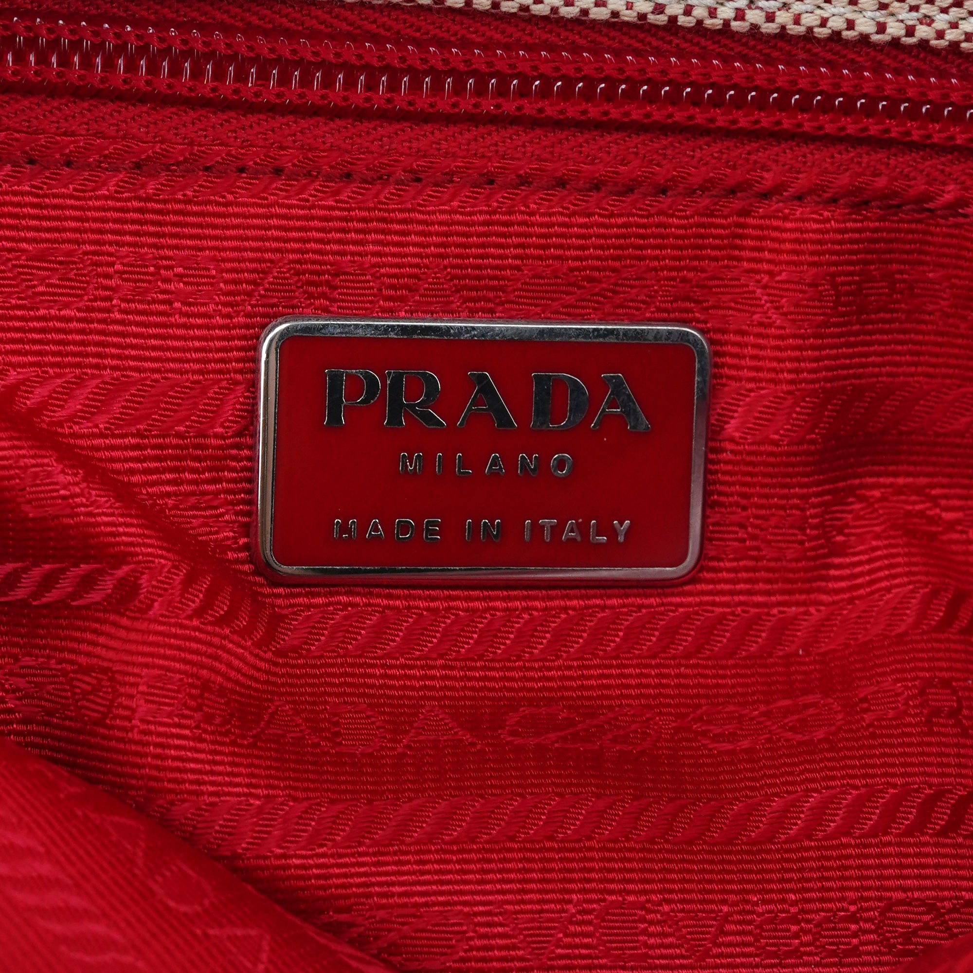 Prada 1999 Sac bandoulière Canada en toile rose